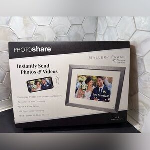 Photoshare Digital Gallery Frame 10 Inch NEW Simply Smart Home Share Instantly